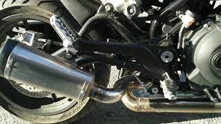 BENELLI LEONCINO 500 CUSTOM EXHAUST  SS LINK PIPE  SALYANGOZ BORU [upl. by Riva]