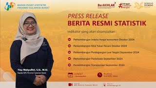 Berita Resmi Statistik 1 November 2024 [upl. by Adnaluy]