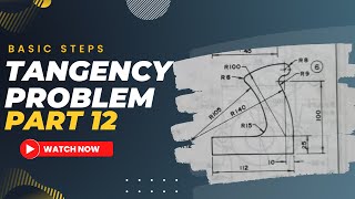 TANGENCY PROBLEMS IN TECHNICAL DRAWING [upl. by Feerahs]