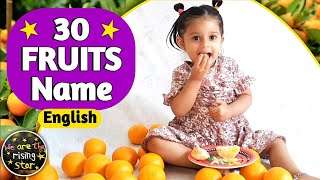 30 Fruits Name  Fruits name in English  Fruits Name with Live Examples  WATRstar [upl. by Dominus]