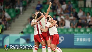 Canada fights back to earn crucial 21 win against France at Paris Olympics  NBC Sports [upl. by Stedman]