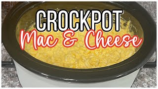 The Most Creamy Crockpot Macaroni amp Cheese [upl. by Fiedling670]