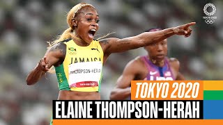 🏃‍♀️ The BEST of Elaine ThompsonHerah 🇯🇲 at the Olympics [upl. by Esteban]