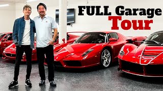 Full Walkthrough of ferraricollectordavidlee s INSANE Car Collection  The Ultimate Man Cave [upl. by Oralie343]