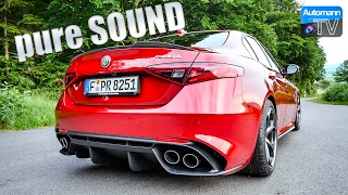 Alfa Giulia Quadrifoglio 510hp  pure SOUND 60FPS [upl. by Thorley]