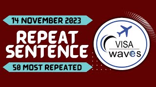 PTE REPEAT SENTENCE  NOV EDITION [upl. by Havard]