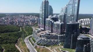 Maslak from Drone 4k Istanbul Turkey [upl. by Yknarf604]