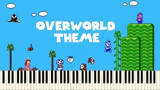 ♪ Super Mario Bros 2 Overworld Theme  Piano Tutorial [upl. by Datha]