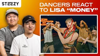 Dancers React to BLACKPINK LISA  MONEY PERFORMANCE VIDEO  STEEZYCO [upl. by Adirehs]