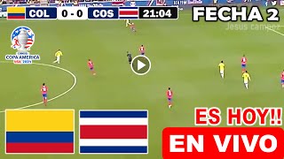 En Vivo Colombia vs Costa Rica Ver Partido Colombia vs Costa Rica Fecha 2 Copa América 2024 hoy [upl. by Jamel]