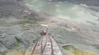 Grossglockner Gletscherbahn Pasterzenbahn Standseilbahn Funicular Down 2018 [upl. by Dlonyer864]