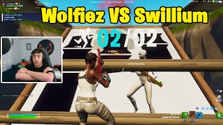 Wolfiez VS Swillium 1v1 Buildfights [upl. by Nevil]