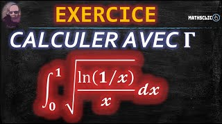 🔴MATHSCLIC EXERCICE  POST BAC  CALCUL DUNE INTÉGRALE IMPROPRE EN UTILISANT LA FONCTION GAMMA [upl. by Plumbo50]