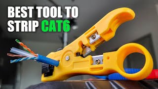 Best Tool To Strip CAT6 Cable [upl. by Edac]