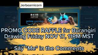 Burangiri Promo Code Giveaway Nov 17  Raid Shadow Legends [upl. by Lareine]