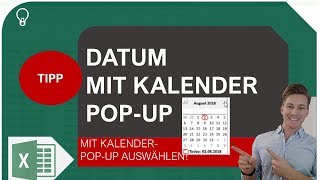 Datum auswählen mit Kalender PopUp in Excel I Excelpedia [upl. by Jeb392]