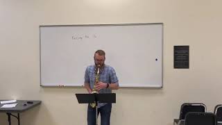 Ferling Etude No 16  James Barger Saxophone [upl. by Gnak]