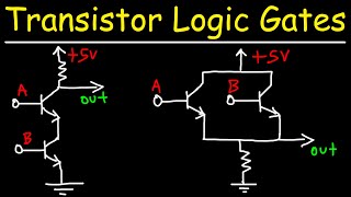 Transistor Logic Gates  NAND AND OR NOR [upl. by Auberta121]