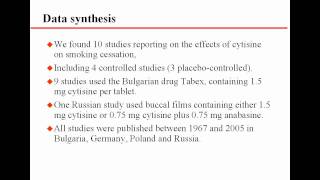 Cytisine for smoking cessation [upl. by Siesser]