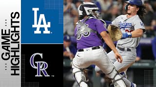 Rockies vs Dodgers Game 2 Highlights 92623  MLB Highlights [upl. by Tammara]