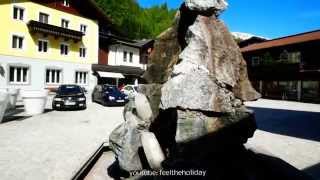 Heiligenblut Austria Kristallbrunnen am Hauptplatz am Ende der Grossglockner Hochalpenstrasse [upl. by Trumann]