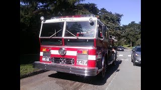 2318 San Francisco Fire Dept Station 31s 1973 Ward LaFrance P80 Detroit Diesel 8V71 [upl. by Annayk]