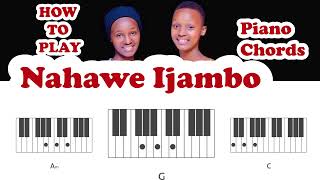 Nahawe Ijambo  Dorcas amp Vestine  Piano Chords [upl. by Asseralc911]