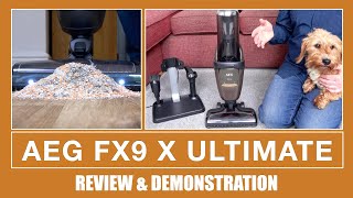 AEG FX9 X Ultimate Cordless Vacuum Cleaner Review amp Demonstration [upl. by Eixid]