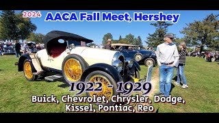 1922  1929 Cars 2024 Hershey Car Show AACA Fall Meet pontiac classiccarshows oldchevy [upl. by Nivaj]