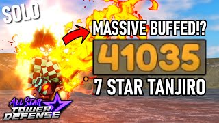 Buffed 7 Star Tanjiro in Gauntlet Mode 40k Seconds  All Star Tower Defense Roblox [upl. by Letsirc]