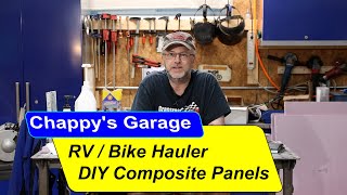 DIY Composite Panels for a custom RVbike hauler build [upl. by Berkley]