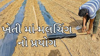 ખેતી માં મલચીંગ નો પ્રયોગ agriculture agricultureequipment mulching [upl. by Ahsinyd523]