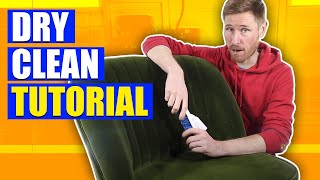 How to Dry Clean Upholstery at Home  How to Clean Dry Clean Only Furniture [upl. by Neenaej274]