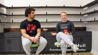 Furniture Flipping Teacher team Lauren Hull and Neiman Sneed discuss new storefront in Bellevue [upl. by Henryk]