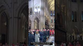 Donald Trump at Notre Dame De Paris in France [upl. by Rolo254]