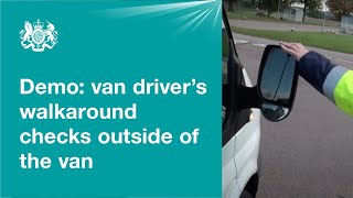 Van drivers walkaround checks outside the van 1 of 2 [upl. by Edieh695]