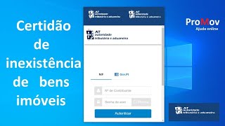 Certidão de inexistência de bens imóveis  Portal das Finanças  Como obter [upl. by Nnov]