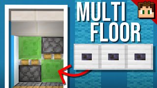 How To Build a MULTI FLOOR ELEVATOR Minecraft Bedrock 121 Tutorial [upl. by Mccallion]