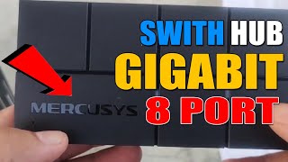 Switch Gigabit 8 Port Termurah  Switch Hub Mercusys MS108G Bodi Plastik [upl. by Notniw]