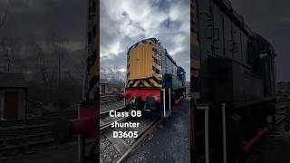 Class 08 shunter D3605 in strathspey railway Scotland [upl. by Emia]