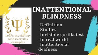 Inattentional blindness  Social Psychology [upl. by Rebel61]