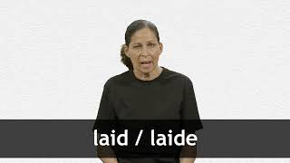 How to pronounce LAID  LAIDE in French [upl. by Ais]