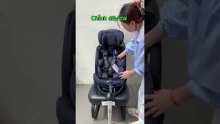 Cách chỉnh dây đai cho bé của ghế ô tô COMBI CROSSAGE 360 ISOFIX [upl. by Silvie]