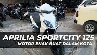 APRILIA SPORTCITY 125 MOTOR ENAK DALAM KOTA [upl. by Nirol]