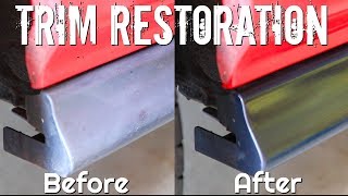 How To CLEAN and Restoration of Faded Black Plastic Trim [upl. by Nelra]