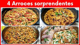 😲😉4 Arroces Sorprendentes Baratos y Super Deliciosos [upl. by Bedad719]