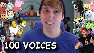 100 VOICE IMPRESSIONS IN 7 MINUTES [upl. by Gnos728]