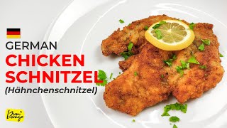 EASY amp QUICK German Chicken Schnitzel Recipe  Homemade Chicken Schnitzel  Yum Lounge English [upl. by Abra]