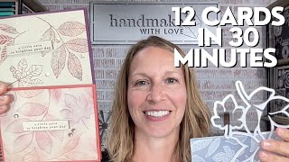 12 Cards In 30 Minutes  Tips For Quick Cards [upl. by Fox49]