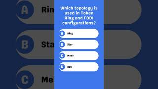 Which topology is used in Token Ring and FDDI configurations [upl. by Assennej]